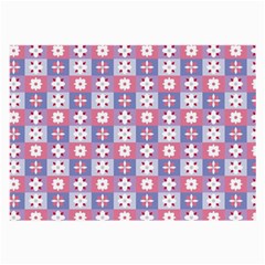 Flower Art Pattern Geometric Large Glasses Cloth by Maspions