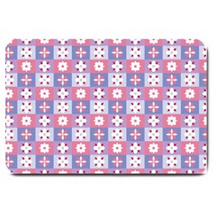 Flower Art Pattern Geometric Large Doormat