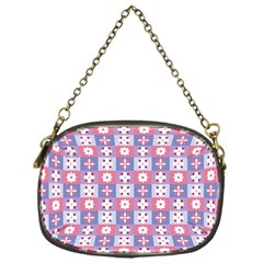 Flower Art Pattern Geometric Chain Purse (one Side)