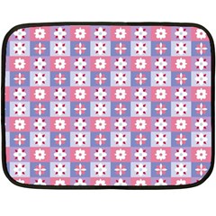 Flower Art Pattern Geometric Two Sides Fleece Blanket (mini)