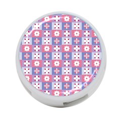 Flower Art Pattern Geometric 4-port Usb Hub (one Side)