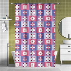 Flower Art Pattern Geometric Shower Curtain 48  X 72  (small) 