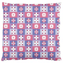 Flower Art Pattern Geometric Large Cushion Case (one Side)