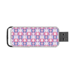 Flower Art Pattern Geometric Portable Usb Flash (two Sides)