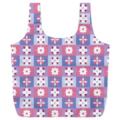 Flower Art Pattern Geometric Full Print Recycle Bag (xxl)