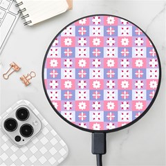 Flower Art Pattern Geometric Wireless Fast Charger(black)