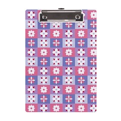 Flower Art Pattern Geometric A5 Acrylic Clipboard by Maspions