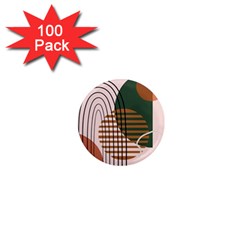 Line Forms Art Drawing Background 1  Mini Magnets (100 Pack) 