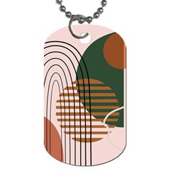 Line Forms Art Drawing Background Dog Tag (one Side)