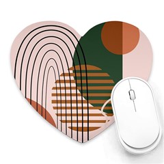 Line Forms Art Drawing Background Heart Mousepad