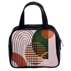 Line Forms Art Drawing Background Classic Handbag (two Sides)