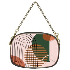 Line Forms Art Drawing Background Chain Purse (two Sides)