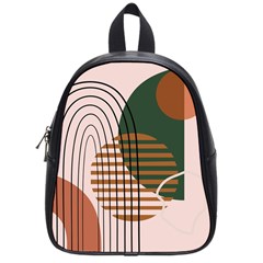 Line Forms Art Drawing Background School Bag (small)