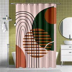 Line Forms Art Drawing Background Shower Curtain 48  X 72  (small) 