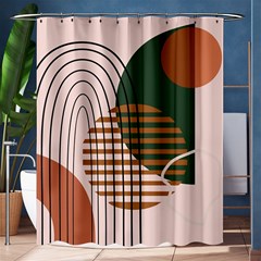 Line Forms Art Drawing Background Shower Curtain 60  X 72  (medium) 