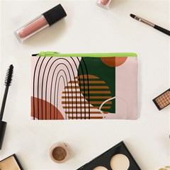 Line Forms Art Drawing Background Cosmetic Bag (xs)