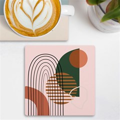 Line Forms Art Drawing Background Uv Print Square Tile Coaster 