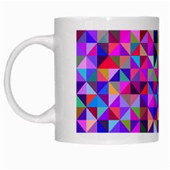 Floor Colorful Triangle White Mug by Maspions