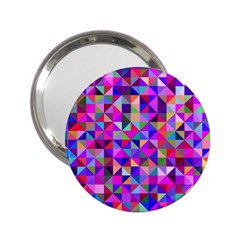 Floor Colorful Triangle 2 25  Handbag Mirrors