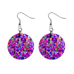 Floor Colorful Triangle Mini Button Earrings by Maspions