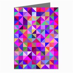 Floor Colorful Triangle Greeting Cards (pkg Of 8) by Maspions