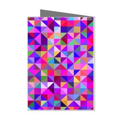 Floor Colorful Triangle Mini Greeting Cards (pkg Of 8) by Maspions