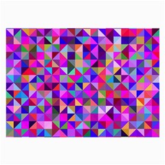 Floor Colorful Triangle Large Glasses Cloth (2 Sides)