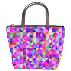 Floor Colorful Triangle Bucket Bag