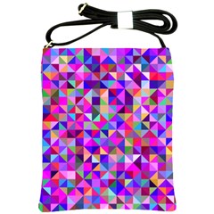 Floor Colorful Triangle Shoulder Sling Bag