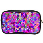 Floor Colorful Triangle Toiletries Bag (One Side) Front