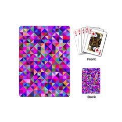 Floor Colorful Triangle Playing Cards Single Design (mini)