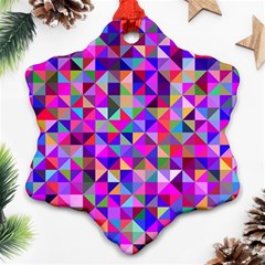 Floor Colorful Triangle Ornament (snowflake)