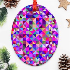 Floor Colorful Triangle Ornament (oval Filigree)