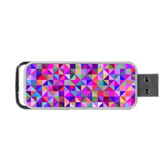 Floor Colorful Triangle Portable Usb Flash (two Sides)