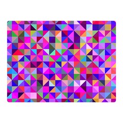 Floor Colorful Triangle Two Sides Premium Plush Fleece Blanket (mini)