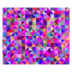 Floor Colorful Triangle Two Sides Premium Plush Fleece Blanket (kids Size)