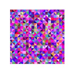 Floor Colorful Triangle Square Satin Scarf (30  X 30 )