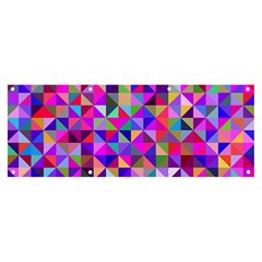 Floor Colorful Triangle Banner And Sign 8  X 3 