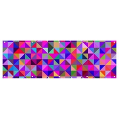 Floor Colorful Triangle Banner And Sign 12  X 4 