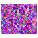 Floor Colorful Triangle Premium Plush Fleece Blanket (Small) 50 x40  Blanket Front