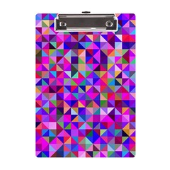 Floor Colorful Triangle A5 Acrylic Clipboard by Maspions