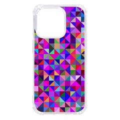 Floor Colorful Triangle Iphone 14 Pro Tpu Uv Print Case