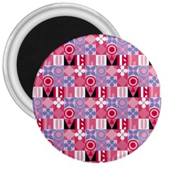 Scandinavian Abstract Pattern 3  Magnets