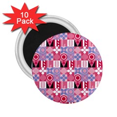 Scandinavian Abstract Pattern 2 25  Magnets (10 Pack) 