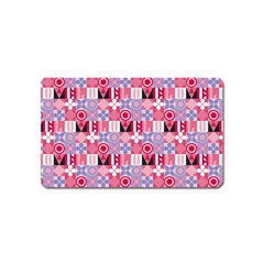 Scandinavian Abstract Pattern Magnet (name Card) by Maspions