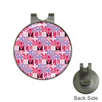 Scandinavian Abstract Pattern Hat Clips with Golf Markers Front