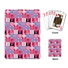 Scandinavian Abstract Pattern Playing Cards Single Design (rectangle)