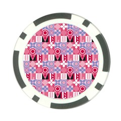 Scandinavian Abstract Pattern Poker Chip Card Guard