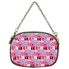 Scandinavian Abstract Pattern Chain Purse (one Side) by Maspions