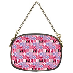 Scandinavian Abstract Pattern Chain Purse (two Sides)